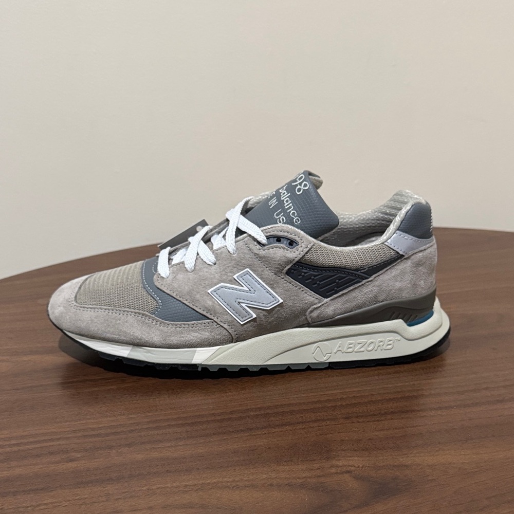 New Balance Gray and Blue Sneakers